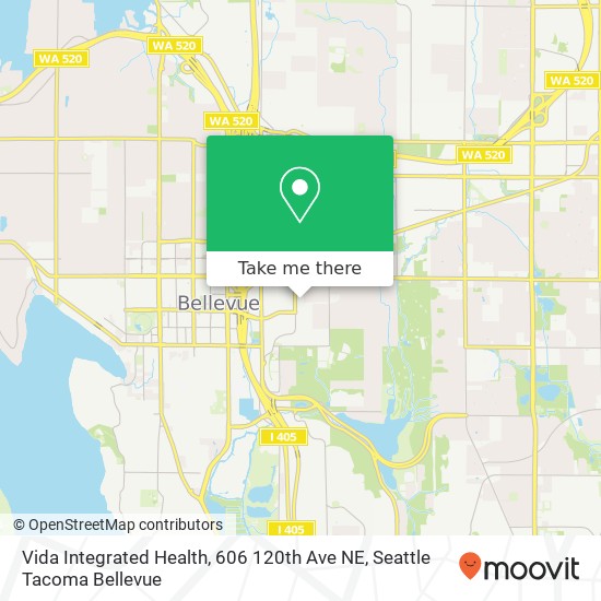 Mapa de Vida Integrated Health, 606 120th Ave NE