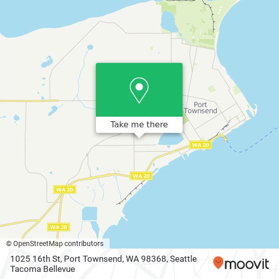 Mapa de 1025 16th St, Port Townsend, WA 98368