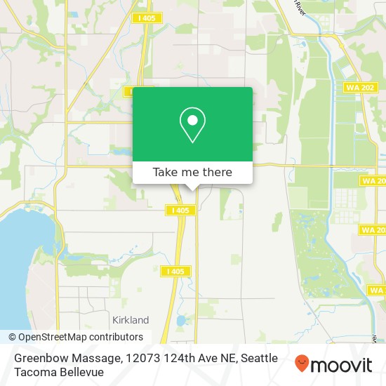 Mapa de Greenbow Massage, 12073 124th Ave NE