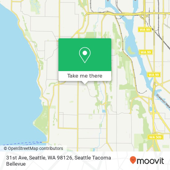 Mapa de 31st Ave, Seattle, WA 98126