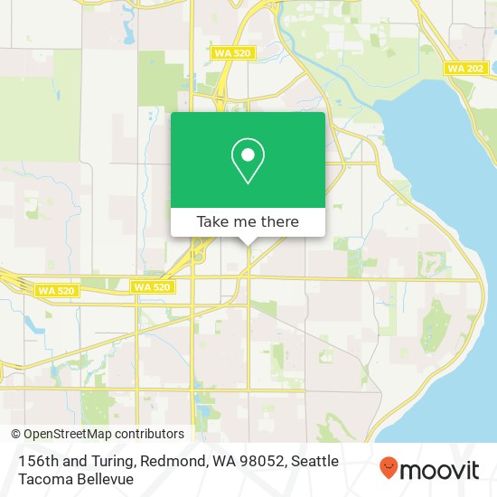 Mapa de 156th and Turing, Redmond, WA 98052