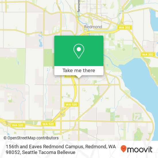 156th and Eaves Redmond Campus, Redmond, WA 98052 map