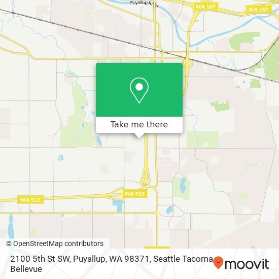 Mapa de 2100 5th St SW, Puyallup, WA 98371