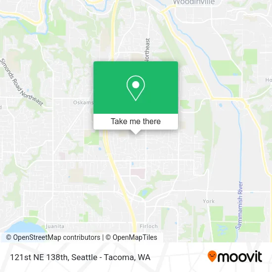 Mapa de 121st NE 138th
