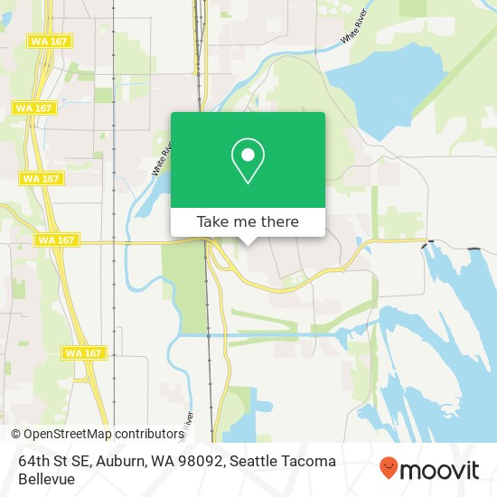 Mapa de 64th St SE, Auburn, WA 98092