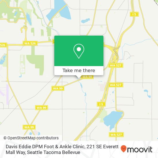 Davis Eddie DPM Foot & Ankle Clinic, 221 SE Everett Mall Way map