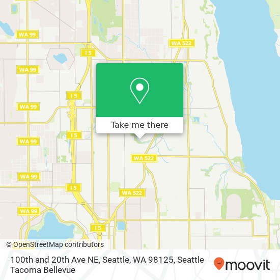 100th and 20th Ave NE, Seattle, WA 98125 map