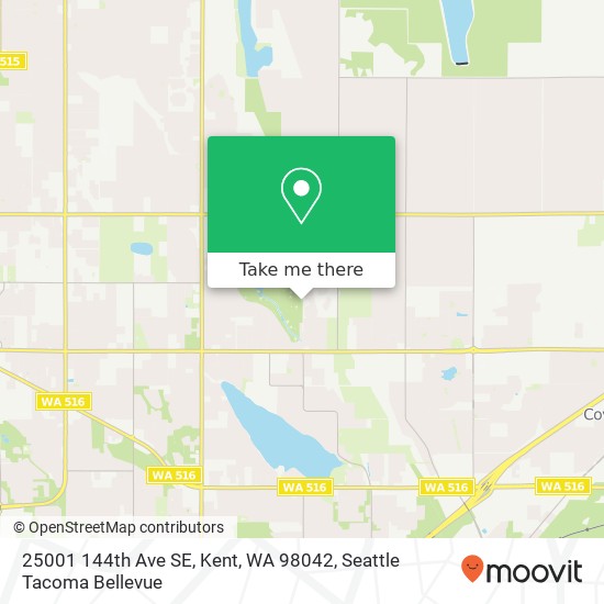 Mapa de 25001 144th Ave SE, Kent, WA 98042