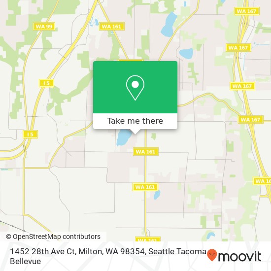 Mapa de 1452 28th Ave Ct, Milton, WA 98354