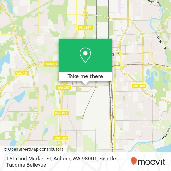 15th and Market St, Auburn, WA 98001 map