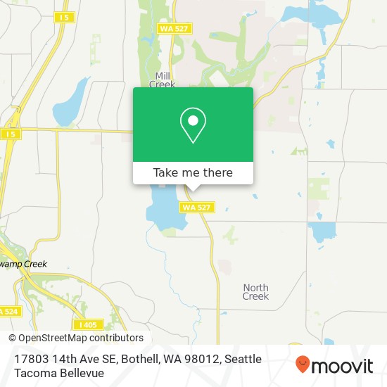 Mapa de 17803 14th Ave SE, Bothell, WA 98012