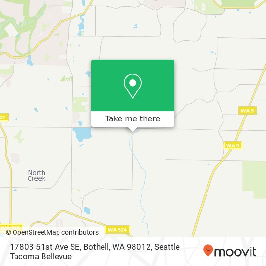 Mapa de 17803 51st Ave SE, Bothell, WA 98012