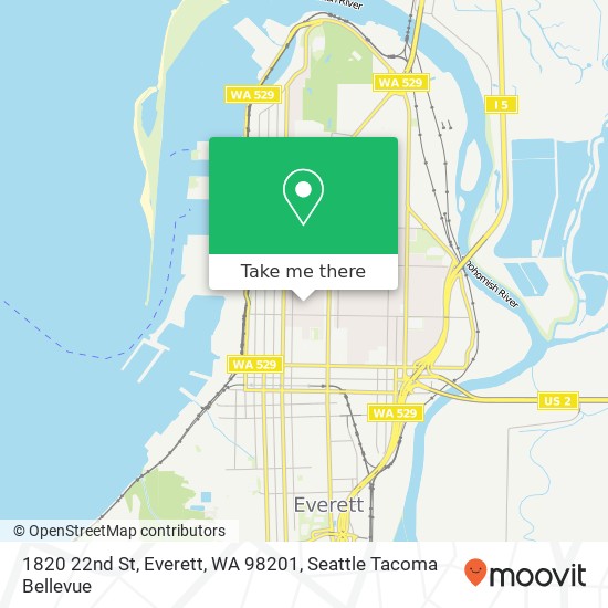 Mapa de 1820 22nd St, Everett, WA 98201