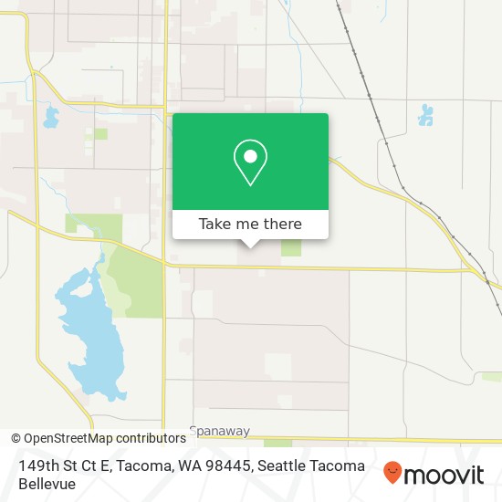 Mapa de 149th St Ct E, Tacoma, WA 98445