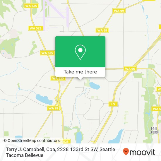 Terry J. Campbell, Cpa, 2228 133rd St SW map