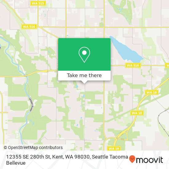 12355 SE 280th St, Kent, WA 98030 map