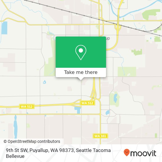 Mapa de 9th St SW, Puyallup, WA 98373