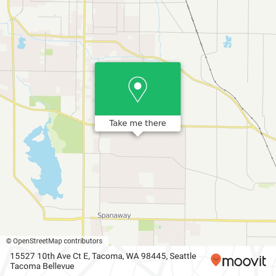 Mapa de 15527 10th Ave Ct E, Tacoma, WA 98445