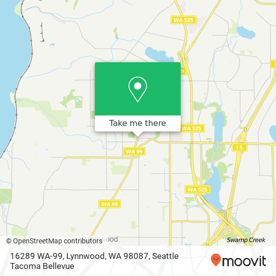 Mapa de 16289 WA-99, Lynnwood, WA 98087