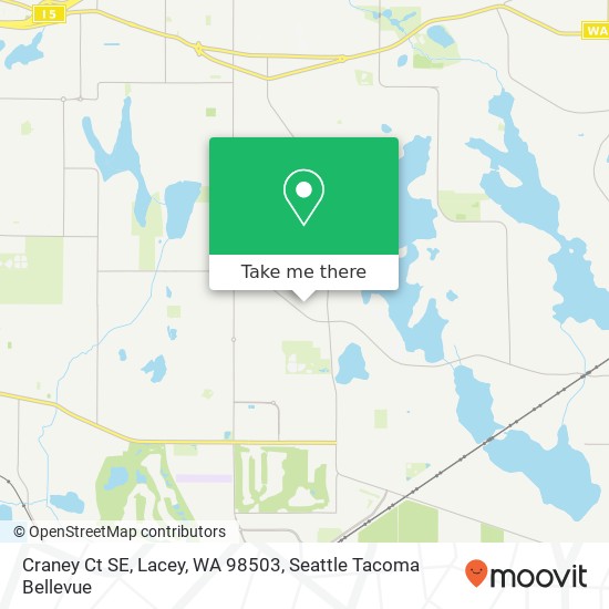 Mapa de Craney Ct SE, Lacey, WA 98503