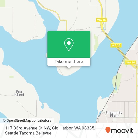 117 33rd Avenue Ct NW, Gig Harbor, WA 98335 map