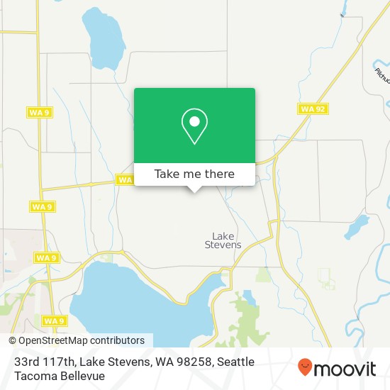 Mapa de 33rd 117th, Lake Stevens, WA 98258