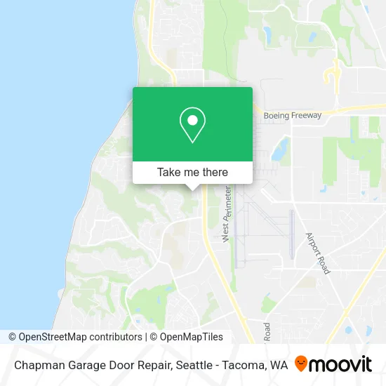 Mapa de Chapman Garage Door Repair