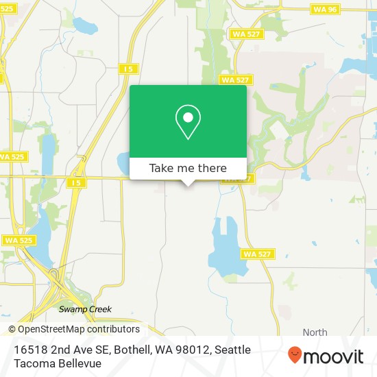 Mapa de 16518 2nd Ave SE, Bothell, WA 98012