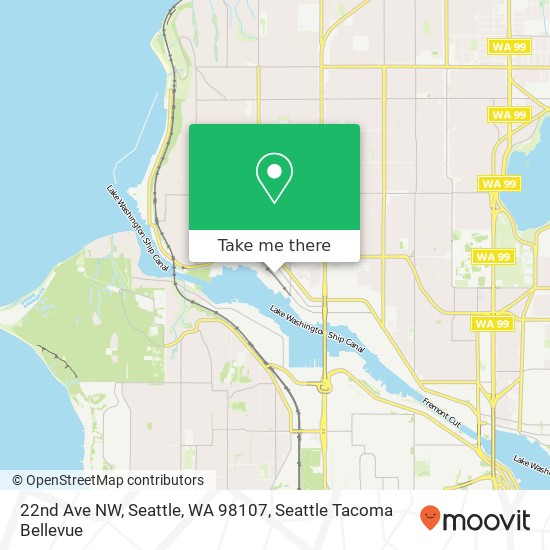 22nd Ave NW, Seattle, WA 98107 map