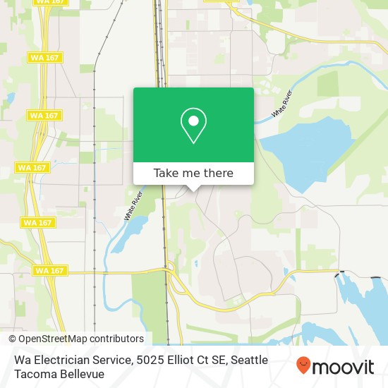 Mapa de Wa Electrician Service, 5025 Elliot Ct SE