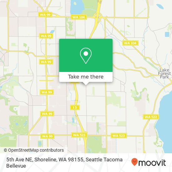 Mapa de 5th Ave NE, Shoreline, WA 98155