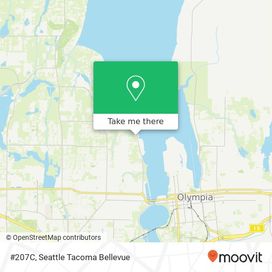 Mapa de #207C, 1801 W Bay Dr NW #207C, Olympia, WA 98502, USA