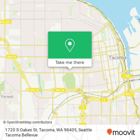 1720 S Oakes St, Tacoma, WA 98405 map