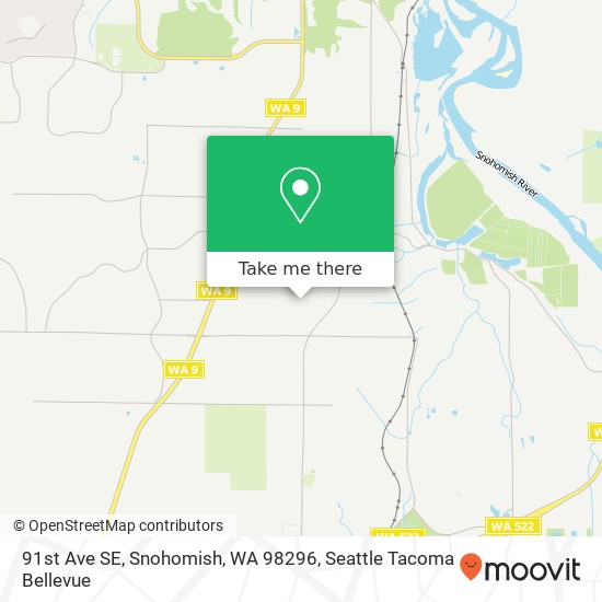 Mapa de 91st Ave SE, Snohomish, WA 98296