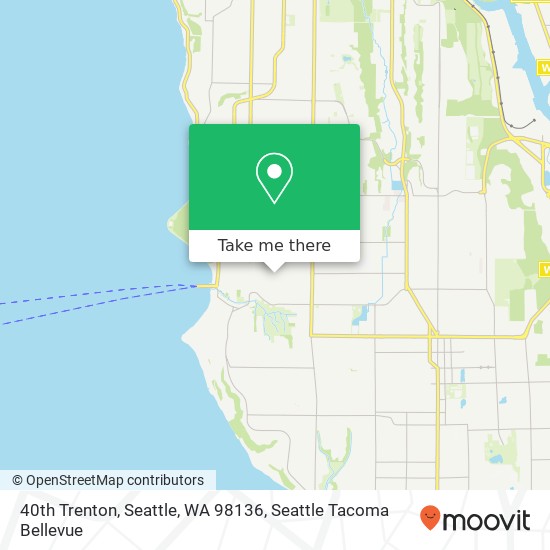 Mapa de 40th Trenton, Seattle, WA 98136