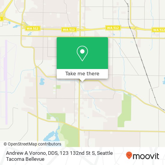 Andrew A Vorono, DDS, 123 132nd St S map