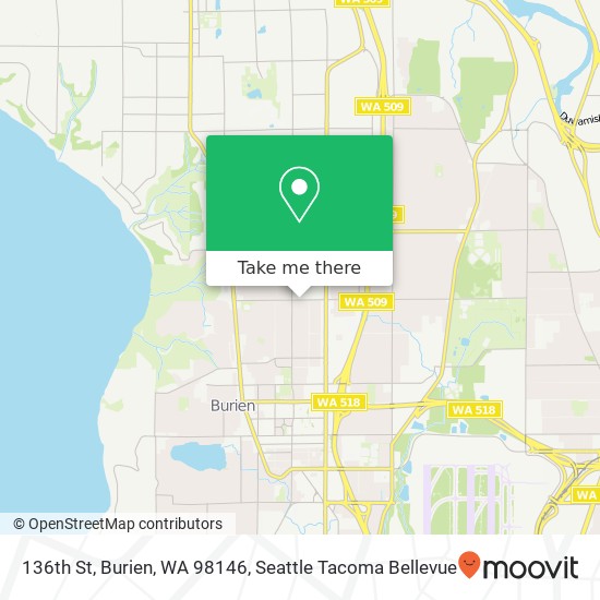 136th St, Burien, WA 98146 map