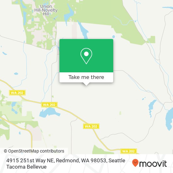 Mapa de 4915 251st Way NE, Redmond, WA 98053