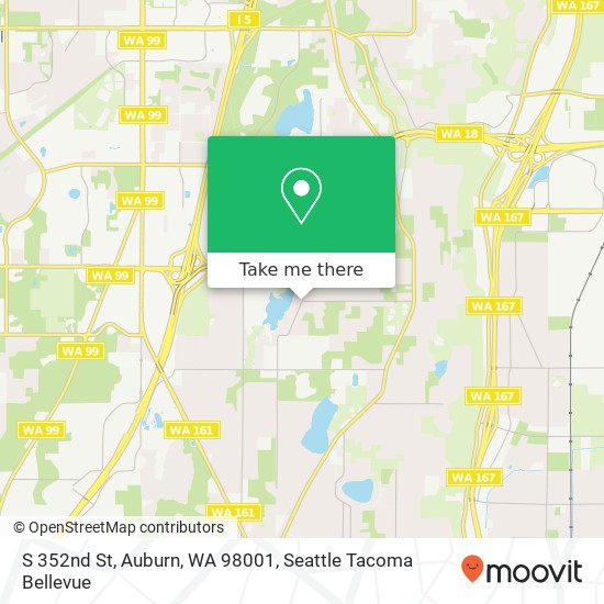 Mapa de S 352nd St, Auburn, WA 98001