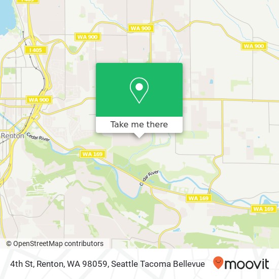 Mapa de 4th St, Renton, WA 98059
