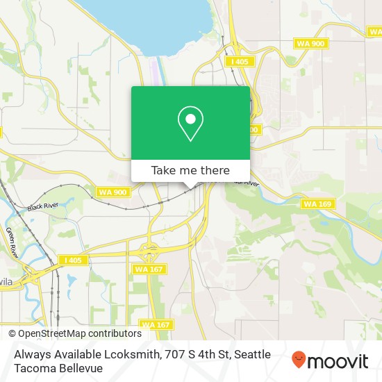 Mapa de Always Available Lcoksmith, 707 S 4th St