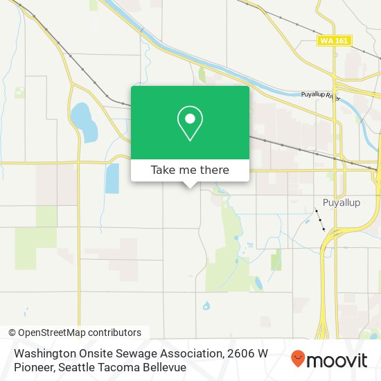 Mapa de Washington Onsite Sewage Association, 2606 W Pioneer