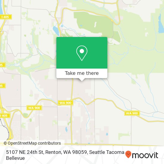 Mapa de 5107 NE 24th St, Renton, WA 98059