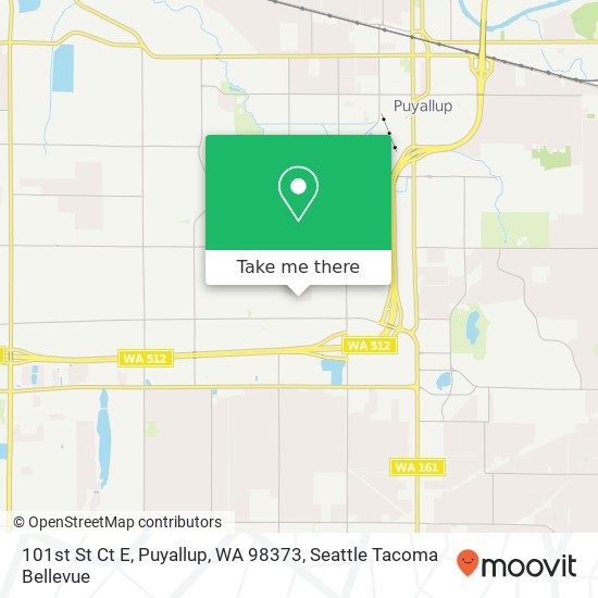 101st St Ct E, Puyallup, WA 98373 map