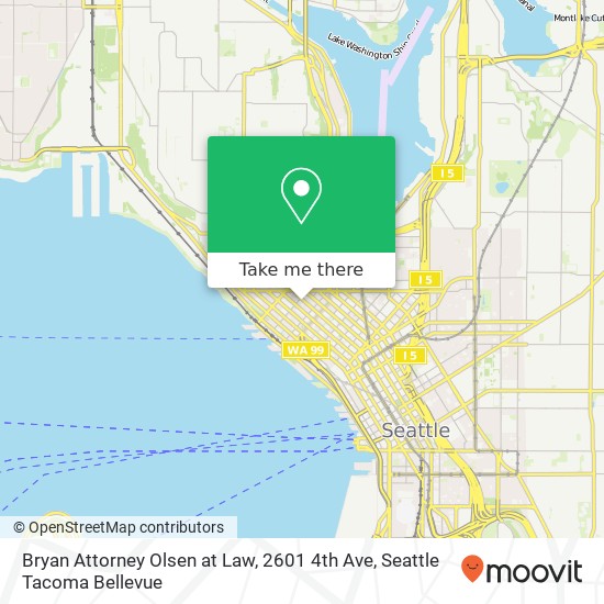 Mapa de Bryan Attorney Olsen at Law, 2601 4th Ave