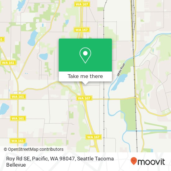Mapa de Roy Rd SE, Pacific, WA 98047