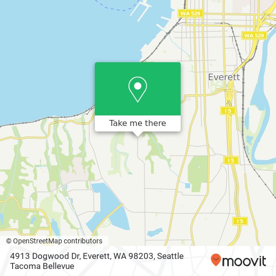 4913 Dogwood Dr, Everett, WA 98203 map