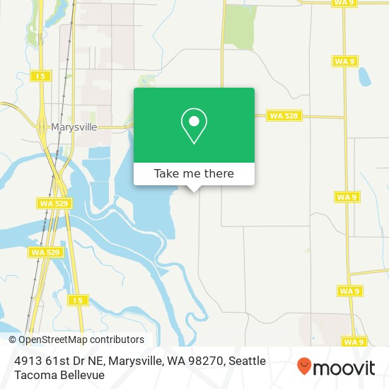 Mapa de 4913 61st Dr NE, Marysville, WA 98270