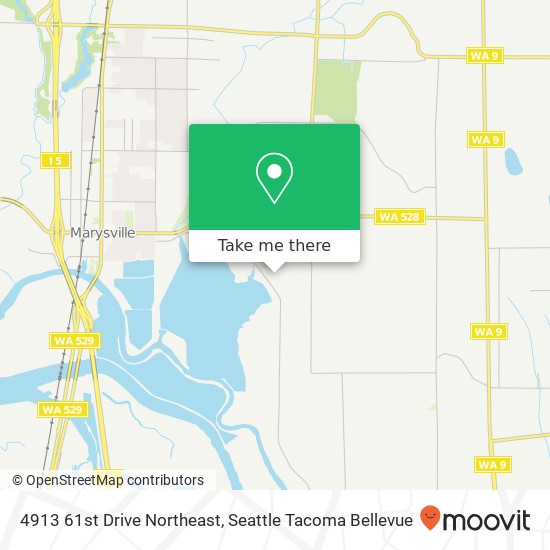 Mapa de 4913 61st Drive Northeast, 4913 61st Dr NE, Marysville, WA 98270, USA