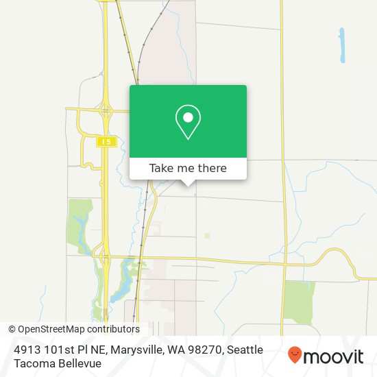 Mapa de 4913 101st Pl NE, Marysville, WA 98270
